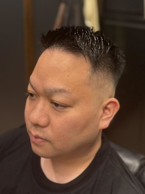 ミドルフェード×バングアップ