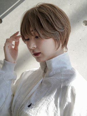 大人可愛いショートボブ丸みショート◎