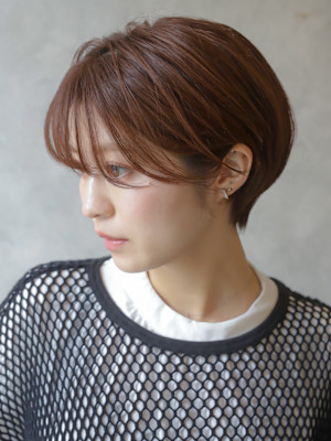 大人可愛いショートボブ丸みショート◎