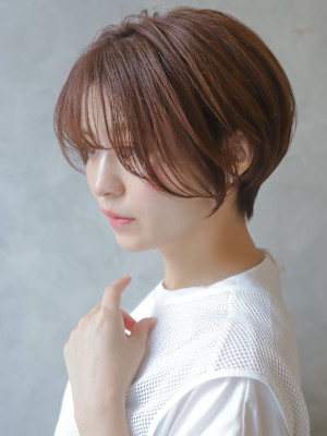 大人可愛いショートボブ丸みショート◎