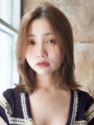 大人可愛い20代30代40代50代前下がりボブ