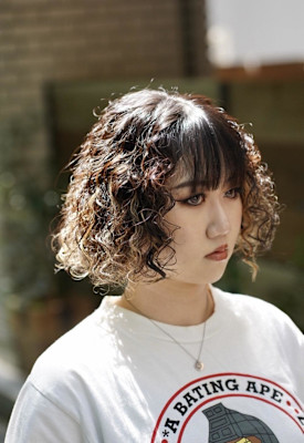 海外風スパイラルパーマ