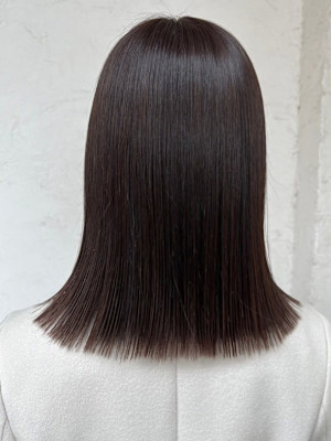 ストレート 髪質改善トリートメント ダークブラウン 艶髪