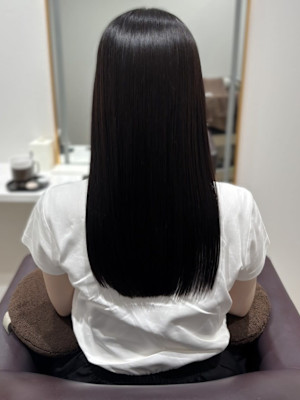 黒髪 髪質改善ストレート 艶髪 トリートメント 20代30代