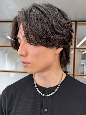 メンズパーマ◎韓国風マッシュニュアンスパーマダウンパーマ