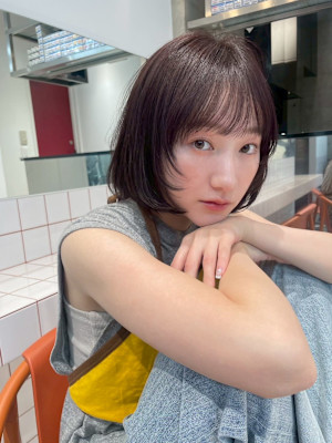 e.dit tokyo ボブスタイル　ブラウンカラー