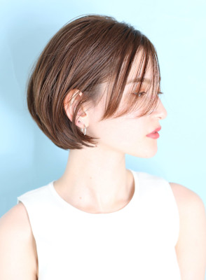 ショート・ボブ/面長/前髪なし/絶壁解消/30代/40代/