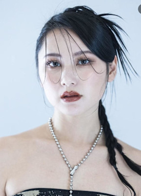 スタイリッシュなアップヘア