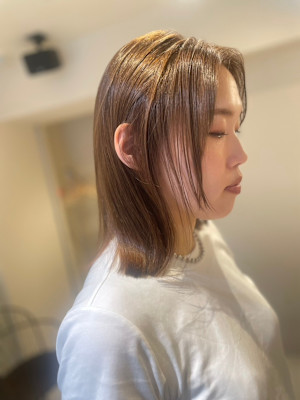 ミルクティーベージュ＊タッセルボブ