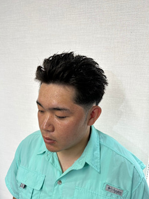 ショートオールバック