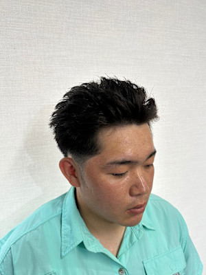 ショートオールバック