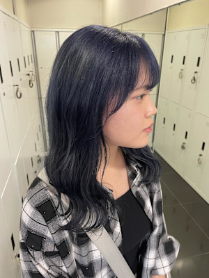 [風花]ケアブリーチカラー ネイビーブルー