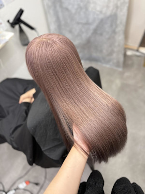 ピンクベージュ/艶髪/髪質改善