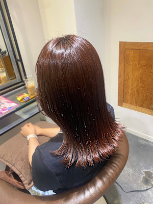 カラー/髪質改善/ピンクブラウン/ブラウンカラー