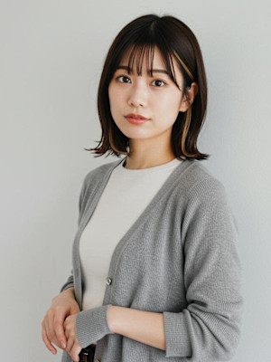 #インナーカラー　#ボブ　#切りっぱなしボブ