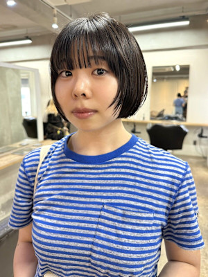ミニボブ/レイヤーボブ/グレージュ【下北沢】