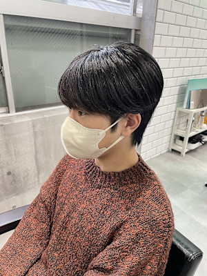 メンズウルフカット　　