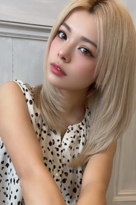 ハイトーンカラーホワイトミルクティー・シナモンベージュ