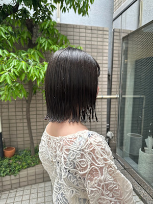 ◎まとまりやすいナチュラルボブ×透明感カラー