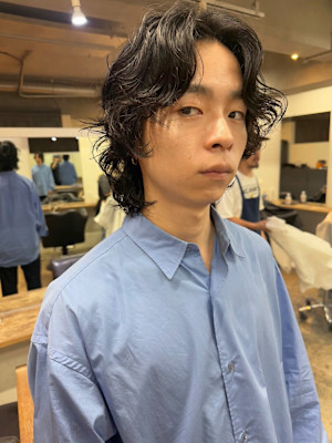 メンズニュアンスパーマ/ウェーブパーマ/メンズパーマ【下北沢