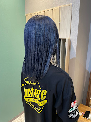 ダブルカラー×ブルーグレージュ