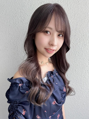 ラベンダーミルクティー/くすみベージュ/韓国風巻き