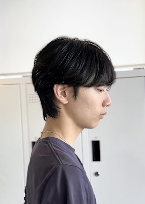 毛流れマッシュ