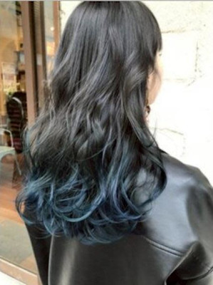 #インナーカラー　#ブルーカラー