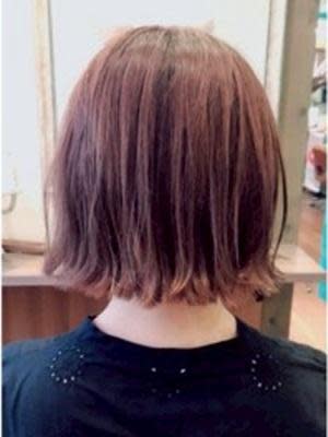 #ミニボブ　#オレンジカラー