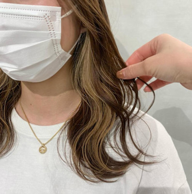 チョコブラウン×イヤリングカラー