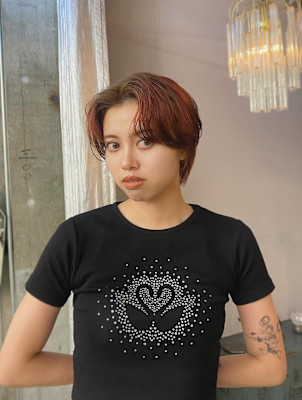 【ステップボーンカット】ショートスタイルデザインカラー