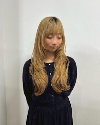 ★夏韓国ヘアハッシュカットレイヤーカット前髪顔周りくびれヘア