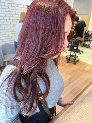 顔まわりで差がつくレッドヘア【三軒茶屋】