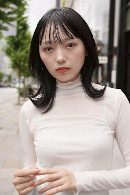 柔らかレイヤーミディで大人可愛いスタイル