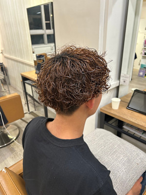 メンズ/パーマ/スパイラルパーマ/プードルパーマ／外国人風