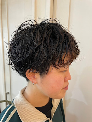NINE HAIR×ショート×パーマ