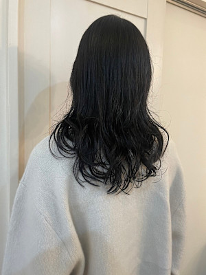 NINE HAIR×パーマ×ミディアム