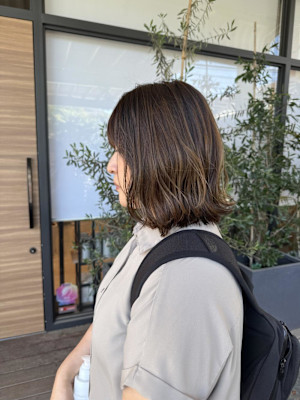 肩上ボブ/アッシュベージュ