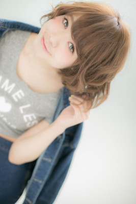 山村/小顔ボゆるふわパーマボブナチュラルボブショートボブ銀座