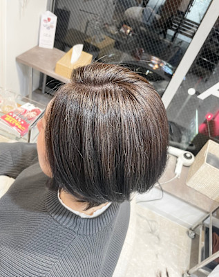 白髪ぼかしハイライト×グレージュ