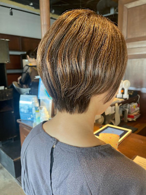 ショート/ハイライト/白髪ぼかし