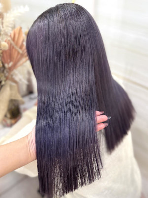 《鈴木茉奈》ダークラベンダー/ラベンダーグレージュ