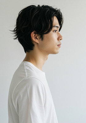 Men'sセンターパート　韓国　ビジネスマンにも◎