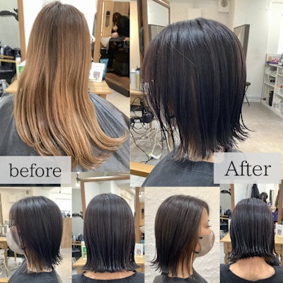 お客様スタイル インナーカラー