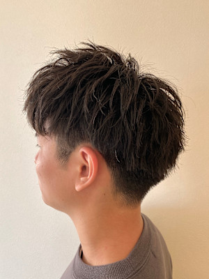 ツーブロック×ナチュラルパーマ