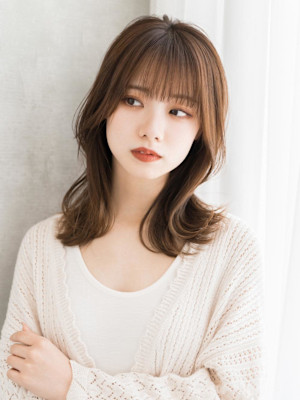 美髪セミロング
