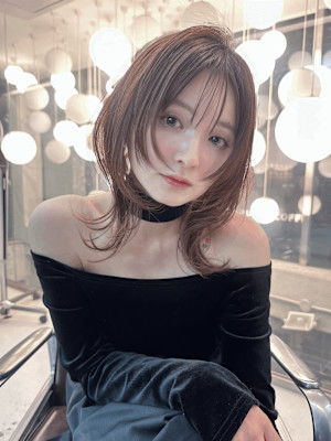 ミディアムレイヤーブラウンカラー