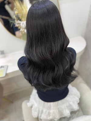 簡単スタイリング/伸ばしかけヘア/小顔ヘア/ヘアセット