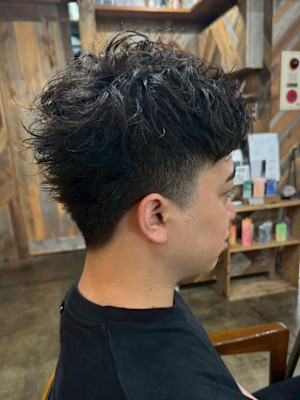 ソフト刈り上げパーマ