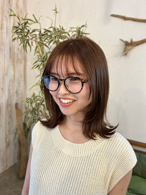 ショコラベージュ/顔まわりレイヤー